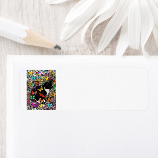 Freckles in Butterflies - Tuxedo Kitty (Insitu)