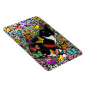 Freckles in Butterflies - Tuxedo Kitty Magnet (Rechte Seite)