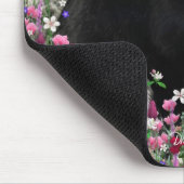 Freckles in den Blumen II - Tuxedokitty-Katze Mousepad (Ecke)