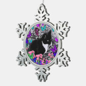 Freckles in den Schmetterlingen III, Schneeflocken Zinn-Ornament (Rechts)