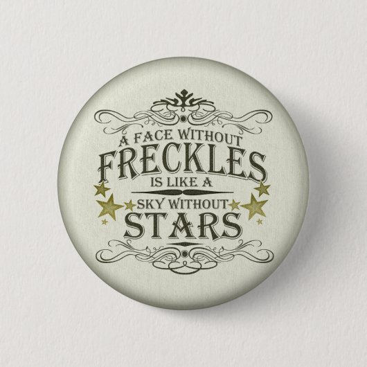 Freckles sind niedlich button (Vorderseite)