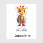 Freckly Friend Personalisiert Vinyl Sticker (Blatt)