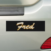 Fred Bling Autoaufkleber (Auf Auto)