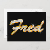 Fred Bling Postkarte (Vorne/Hinten)