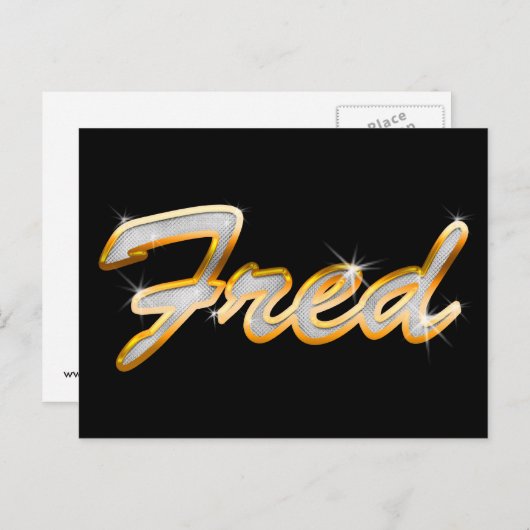 Fred Bling Postkarte (Vorne/Hinten)