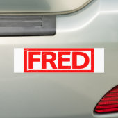 Fred-Briefmarke Autoaufkleber (Auf Auto)
