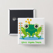 Fred der Froggy Button (Vorne & Hinten)