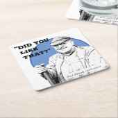 Fred Dibnah Beer Mats/Untersetzer Rechteckiger Pappuntersetzer (angewinkelt)
