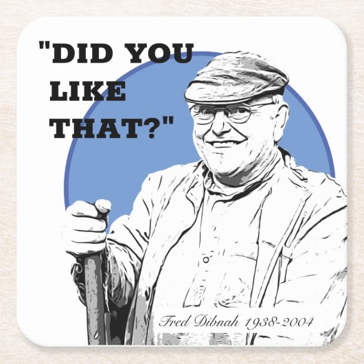 Fred Dibnah Beer Mats/Untersetzer Rechteckiger Pappuntersetzer (Vorderseite)