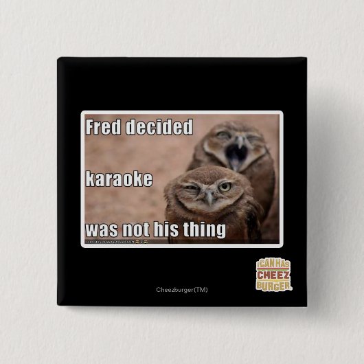 Fred entschied button (Vorderseite)