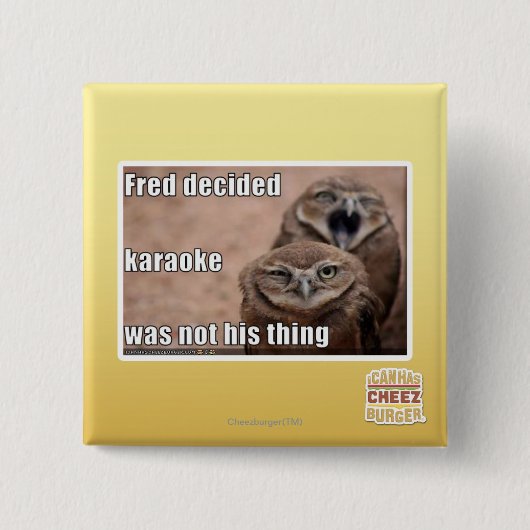 Fred entschied button (Vorderseite)