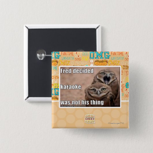 Fred entschied button (Vorne & Hinten)