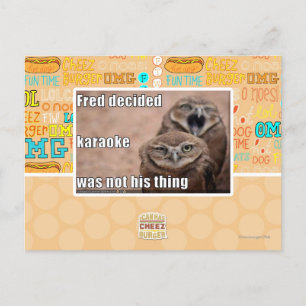 Fred entschied postkarte