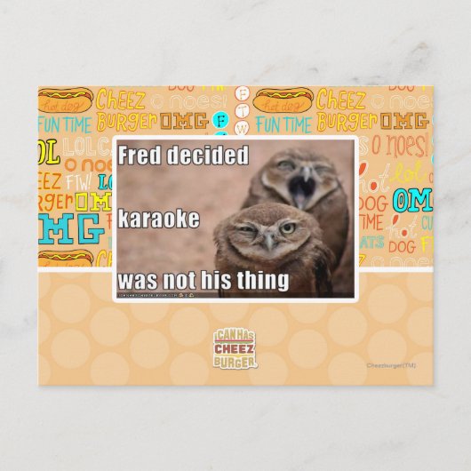 Fred entschied postkarte (Vorderseite)