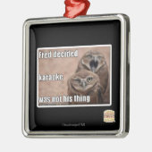 Fred entschied silbernes ornament (Links)
