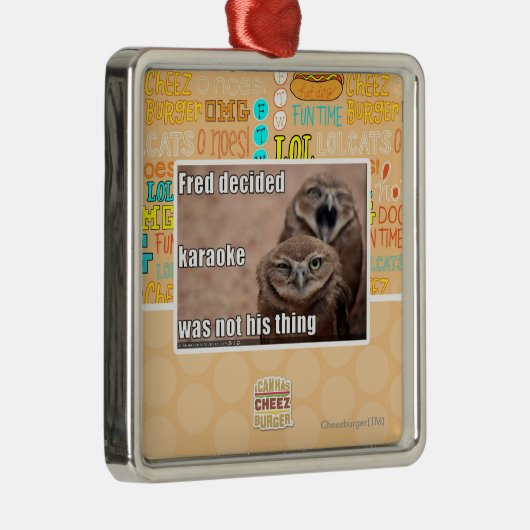 Fred entschied silbernes ornament (Rechts)