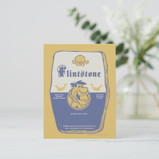 Fred Flintston Big Bold Bash Wash Postkarte (Stehend Vorderseite)