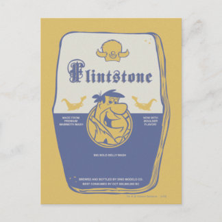 Fred Flintston Big Bold Bash Wash Postkarte
