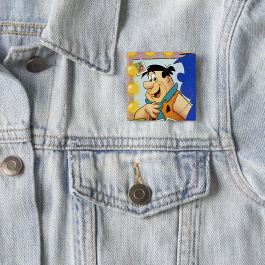 Fred Flintstone Look in Mirror Button (Beispiel)