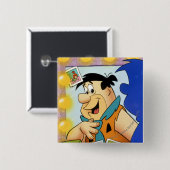 Fred Flintstone Look in Mirror Button (Vorne & Hinten)