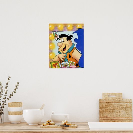 Fred Flintstone Look in Mirror Poster (Küche)
