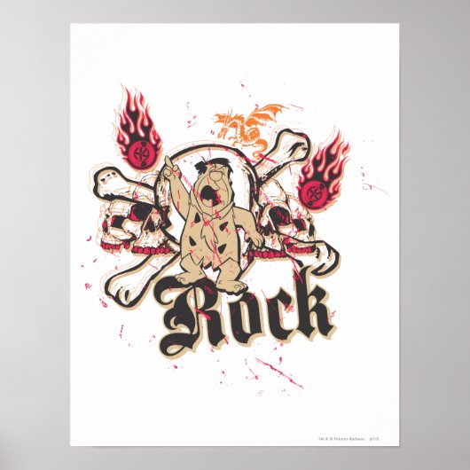 Fred Flintstone Rock Poster (Vorne)