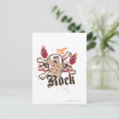 Fred Flintstone Rock Postkarte (Stehend Vorderseite)