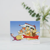 Fred Flintstone Wilma Barney and Betty PEBBLES™ Postkarte (Stehend Vorderseite)