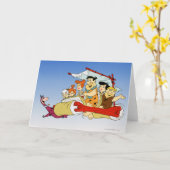 Fred Flintstone Wilma Barney und Betty PEBBLES™ Karte (Gelbe Blume)