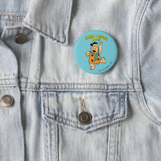 Fred Flintstone Yabba-Dabba Doo! Button (Beispiel)