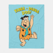 Fred Flintstone Yabba-Dabba Doo! Fleecedecke (Vorderseite)