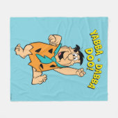 Fred Flintstone Yabba-Dabba Doo! Fleecedecke (Vorderseite (Horizontal))