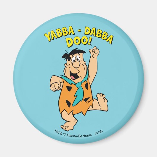 Fred Flintstone Yabba-Dabba Doo! Magnet (Vorne)