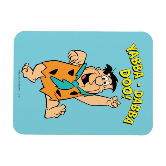 Fred Flintstone Yabba-Dabba Doo! Magnet (Horizontal)