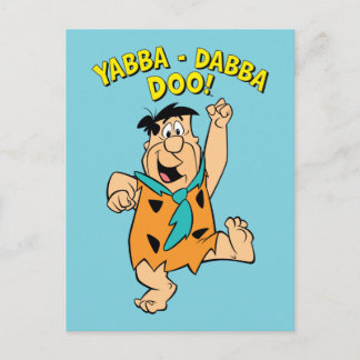 Fred Flintstone Yabba-Dabba Doo! Postkarte