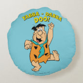 Fred Flintstone Yabba-Dabba Doo! Rundes Kissen (Rückseite)