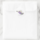 Fred hat aufgestiegen runder aufkleber (Tasche)