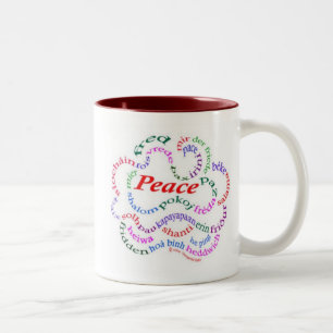 Fred ist FriedensTasse Zweifarbige Tasse