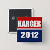 FRED KARGER 2012 BUTTON (Vorne & Hinten)