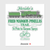 Fred Marquis Pinellas Trail (RT2) Aufkleber (Blatt)