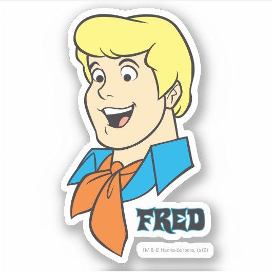 Fred Name Graphic Aufkleber (Vorderseite)