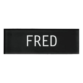 Fred-Namensschild Namenschild