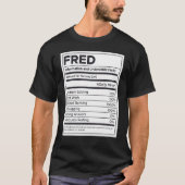 Fred Nutrition Information Problem lösen hartes W T-Shirt (Vorderseite)