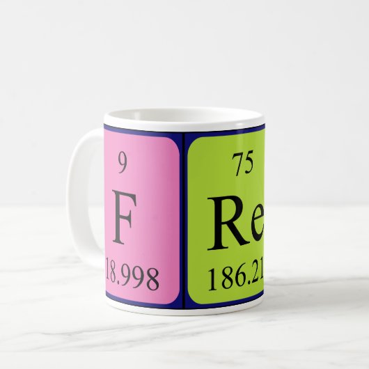 Fred Periodenname Tasse (Vorderseite Links)