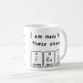 Fred Periodenname Tasse (VorderseiteRechts)