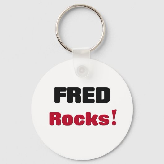 Fred Rocks Schlüsselanhänger (Vorderseite)
