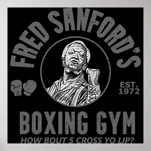 Fred Sanfords Boxing Gym TShirt Poster (Vorne)