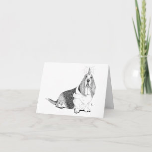 Fred the Bassetcorn Karte