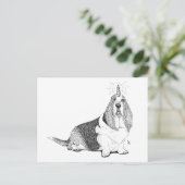 Fred the Bassetcorn Postkarte (Stehend Vorderseite)