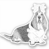 Fred the Bassetcorn Sticker (Vorderseite)